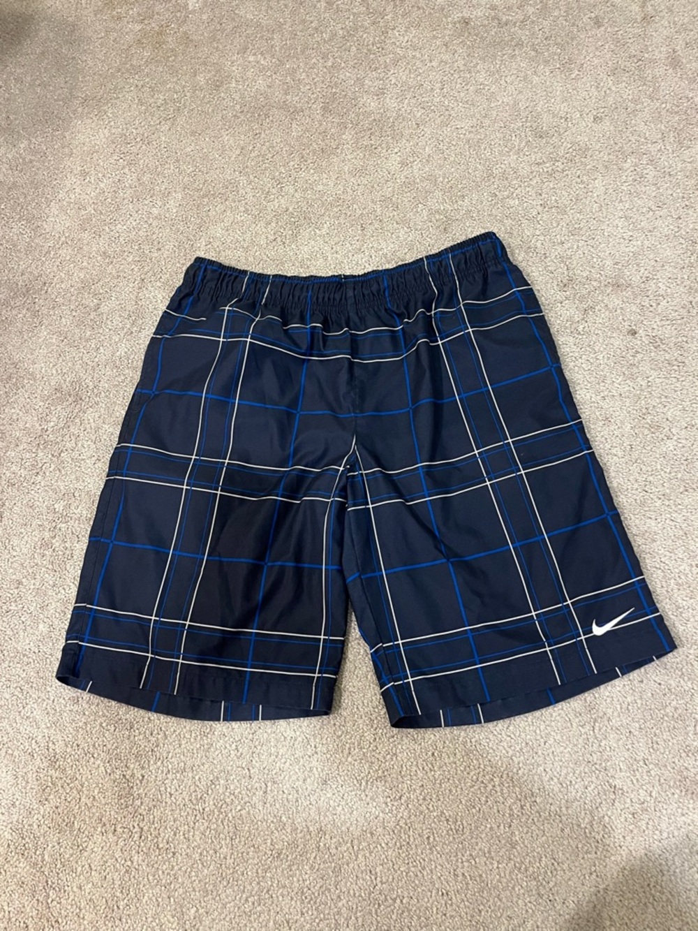 Nike Plaid Swim Trunks